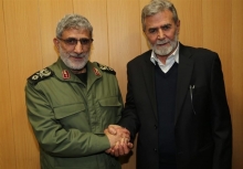 ایران در ادامه خط مشی شهید سلیمانی به حمایت از ملت و مقاومت فلسطین ادامه خواهد داد فرمانده نیروی قدس سپاه ایران در تماسی با رئیس جنبش حماس از آمادگی ایران برای همکاری با ملت فلسطین در ساقط کردن «معامله قرن» خبر داد.