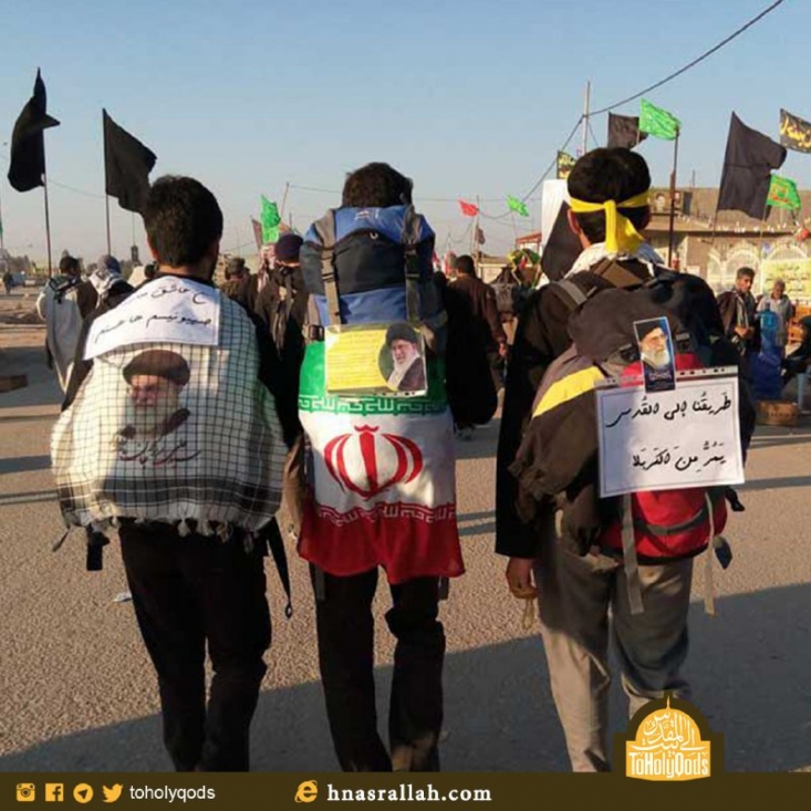 آغاز به کار پویش بینالمللی #الی_بیت_المقدس در پیاده روی #اربعین با امتداد پیگیری هدف شهدا از کربلا تا قدس/ شرکت زائرین حسینی در پیادهروی اربعین به نیابت از یک شهید + تصاویر در پویش بینالمللی #الی_بیت_المقدس هر یک از زائران حسینی قصد نموده و به نیابت از یک شهید در پیادهروی شرکت مینماید و با به همراه داشتن عکس شهید و جملهای خطاب به شهید از امتداد پیگیری هدف شهدا از کربلا تا قدس مینویسد.