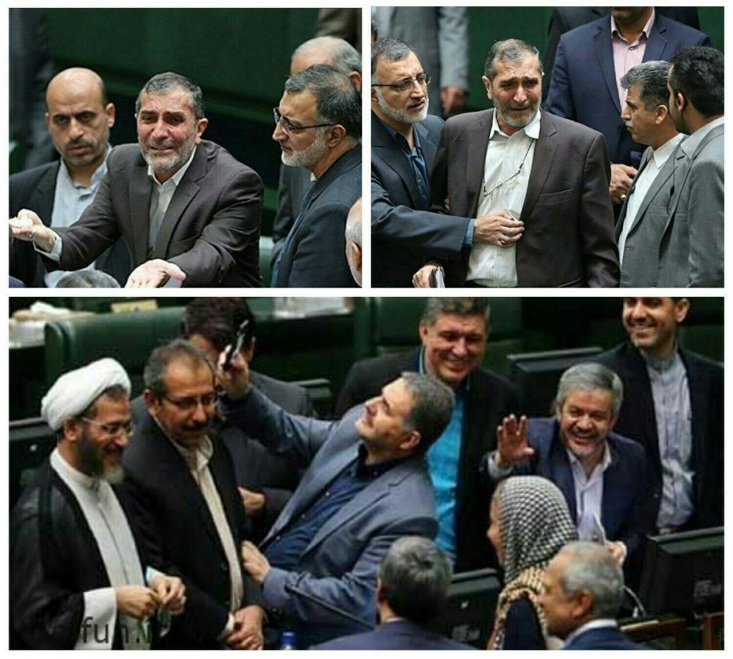 در تجلیل از نمایندگانی که «تکرار» نشدند؛ از نمایندگانی که برای منافع کشور اشک ریختند تا نمایندگانی که برای عکس سلفی با زن اروپایی آبروریزی کردند+عکس و فیلم انگار هم برجام از نظر رئیس مجلس غیراساسی است که در بیست دقیقه به تصویب رسیده و هم آبروریزی بین المللی نمایندگان و ابتذال در مجلس موضوع غیراساسی است . باید دید در فکر علی لاریجانی دقیقا چه موضوعی اساسی حساب می شود و ارزش وقت گذاشتن دارد.