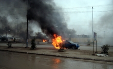 وقوع یک انفجار در مقابل بیمارستانی در استان ادلب سوریه به کشته شدن ۱۲ نفر و زخمی شدن ۲۵ تَن دیگر انجامید.
