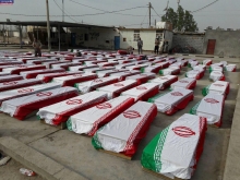 
پیکرهای مطهر و نورانی۵۶ شهید دوران دفاع مقدس چهارشنبه ۲۰ تیر ماه ۹۷ از مرز خسروی وارد میهن اسلامی می‌شوند.
