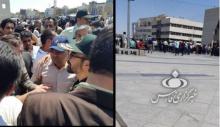فرمانده سپاه امام رضا(ع) با حضور در جمع مردم تجمع کننده در میدان شهدای مشهد پای دردل مردم نشست.