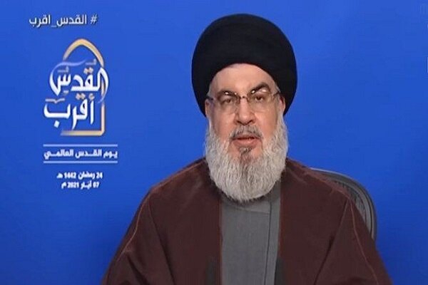 ایران قدرتمندترین کشور در محور مقاومت است/ نشانههای افول رژیم صهیونیستی به روشنی دیده میشود سید حسن نصرالله دبیرکل حزب الله لبنان به مناسبت «روز جهانی قدس» در سخنانی اظهار داشت: ایران در حال حاضر قویترین و قدرتمندترین کشور در محور مقاومت محسوب میشود و تمامی محاسبات و معادلات آمریکا و صهیونیسم در رابطه با آن به بُنبست رسیده است.
