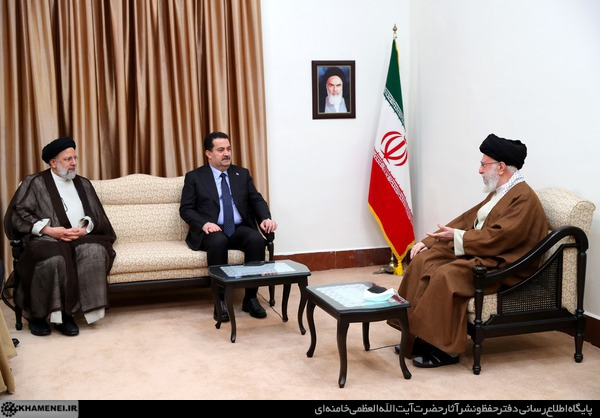 محمد شیاع السودانی نخست وزیر عراق عصر امروز با حضرت آیت‌الله خامنه‌ای رهبر معظم انقلاب اسلامی دیدار کرد.