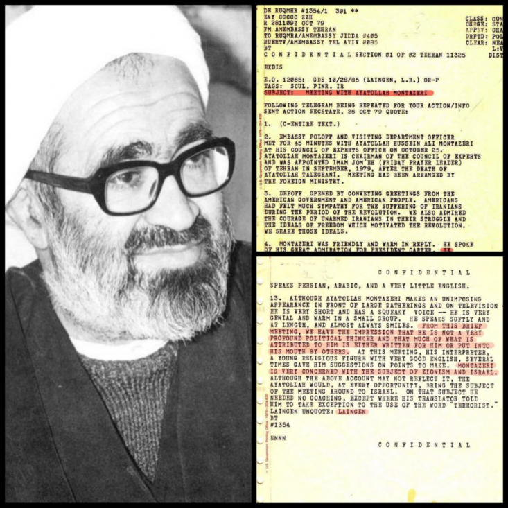 ارزیابی سفارت آمریکا از آیتالله منتظری چه بود؟/ آیتالله منتظری: وقتی در زندان بودم از رای آوردن کارتر خوشحال شدم کاردار سفارت آمریکا در گزارشی در ارزیابی شخصیت آیتالله منتظری چنین نوشت: «وی متفکر سیاسی متبحر نبوده و اکثر مطالبی که به وی استناد می شود، یا برایش نوشته شده و یا توسط دیگران در دهانش گذاشتهاند.»