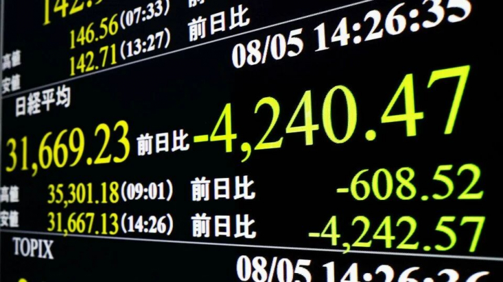 سقوط بیسابقه شاخص بورس ژاپن؛ معاملات متوقف شد «نیکی» (Nikkei ) شاخص سهام بورس توکیو ژاپن امروز (دوشنبه) با چشمانداز نامطلوب اقتصادی در آمریکا، به طور بیسابقهای افزون بر سه هزار و ۶۰۰ هزار واحد سقوط کرد و این امر بر فعالیتهای بورس منطقه آسیا نیز تاثیر گذاشت.