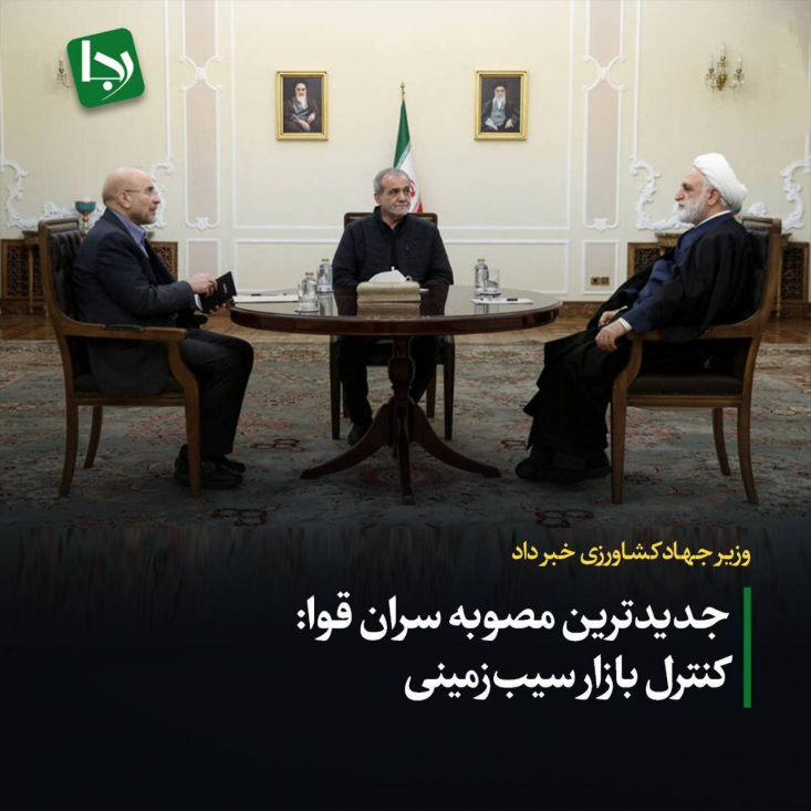 وزیر جهادکشاورزی: برای کنترل بازار سیبزمینی از سران سه قوه مجوز گرفتیم! در تازهترین موضعگیری، غلامرضا نوری قزلجه وزیر جهادکشاورزی گفته است: برای کنترل بازار سیب زمینی از سران سه قوه مجوز گرفتیم.