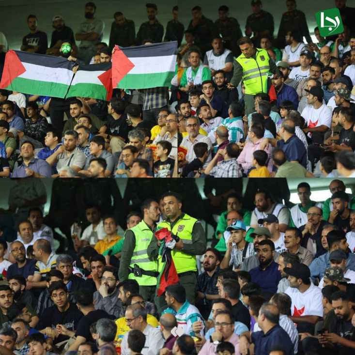 حمایت از فلسطین در ورزشگاه آزادی ممنوع! هواداران سلتیک اسکاتلند پارسال کل ورزشگاه را با پرچم فلسطین پوشاندند، حتی بعد از جریمۀ یوفا، خودشان ۱۵۰ هزار دلار برای پرداخت جریمه و کمک به غزه جمع کردند. اما در ایران، فدراسیون فوتبال فقط با یک تذکر از ناظر فیفا، عقب نشست.