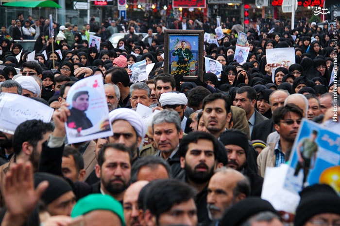 حسن رحیم‎پور ازغدی در سخنانی کوتاه با اشاره به تشییع باشکوه شهدای تیپ فاطمیون گفت: «به محض اینکه خبر شهادت شهید توسلی و برگزاری مراسم تشییع را شنیدم، خودم را برای حضور در این مراسم به مشهد رساندم. » وی درباره شیعیان افغان و نقش آنها در هندسه گفتمانی انقلاب اسلامی گفت: «شیعیان افغانستان با شیعیان لبنان، عراق، ایران و دیگر کشورها به دلیل ویژگی‎های خاصی که دارا هستند متفاوتند و نقشه جدید خاورمیانه را این شیعیان تشکیل خواهند داد.»