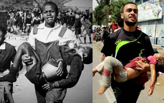 نباید از یاد برد که آمریکا هیچگاه در مورد مسائل حقوق بشر پیشرو نبوده است، به خصوص هنگامی که امکان استفاده از قدرت و فشارهای اقتصادی وجود داشته باشد. مثلاً نلسون ماندلا (رهبر مبازره با نژادپرستی در آفریقای جنوبی) تا سال 2008، یعنی چند دهه بعد از برقراری دموکراسی در آن کشور همچنان در فهرست افراد تروریست دولت آمریکا قرار داشت.